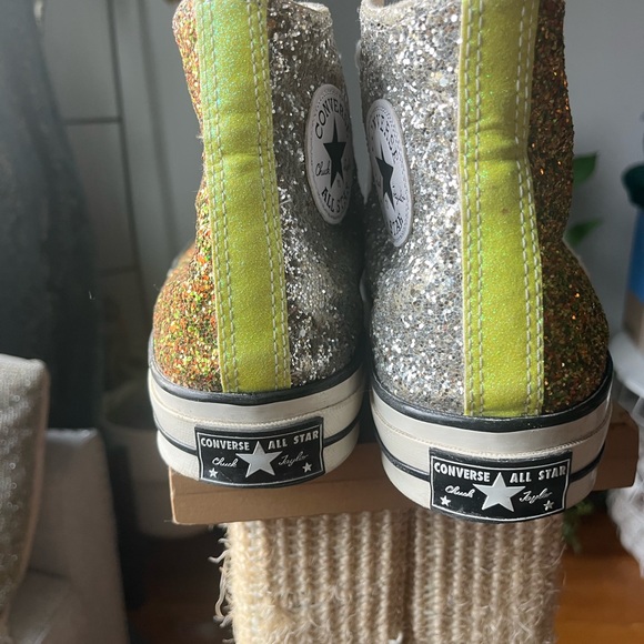 CONVERSE X JW Anderson Glitter Shoes. Men’s 9.5/women’s 11.5. - Picture 4 of 12